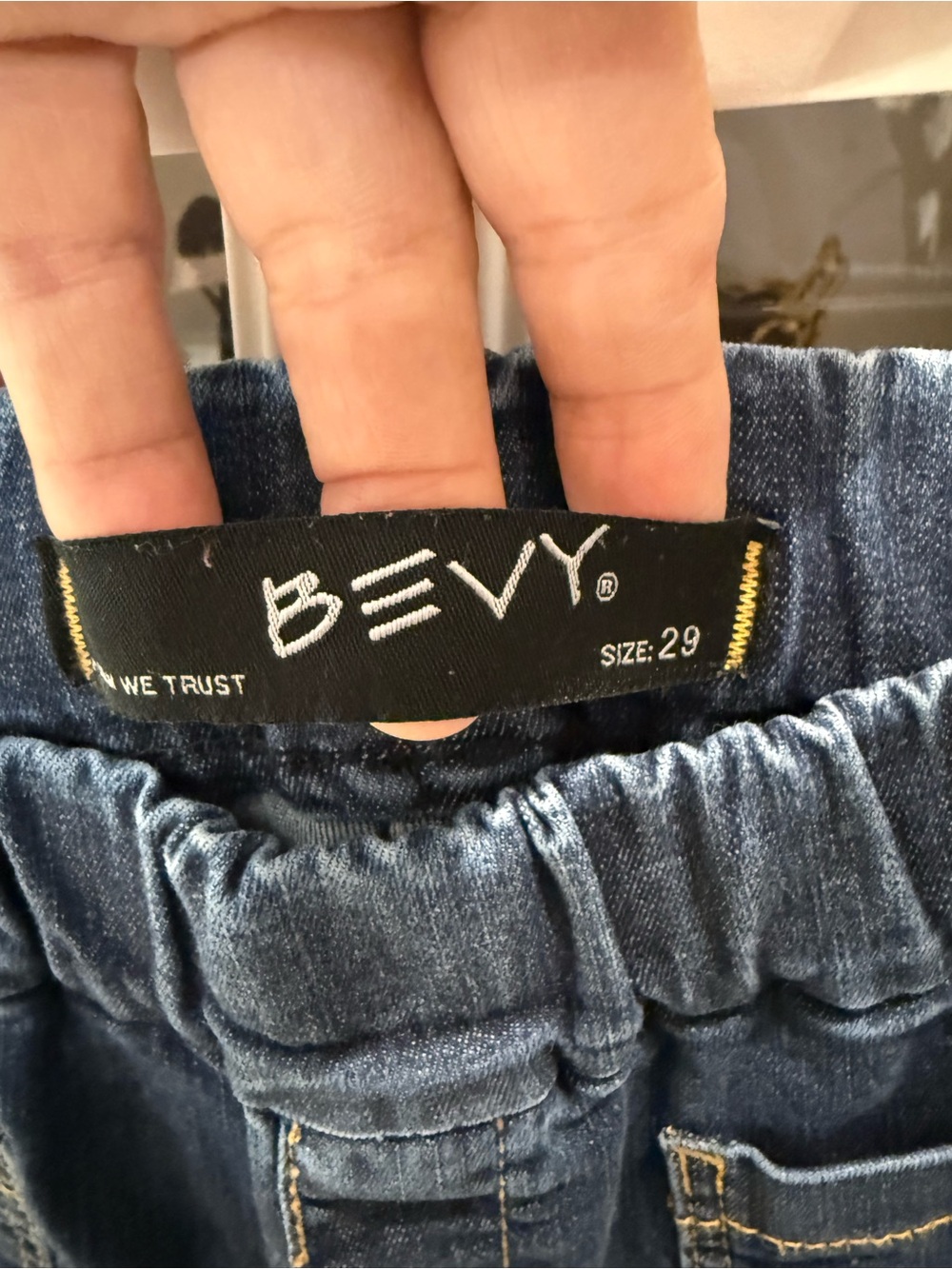 BEVY FLOG Mid Blue Wide-Leg Jeans - Picture 2 of 4